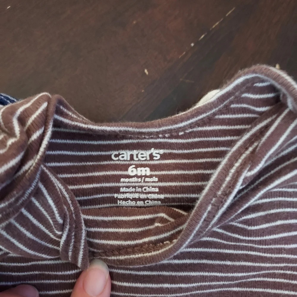 Carter's Baby Boy Bodysuits 5 Pack Animal Size 6M - Picture 11 of 12